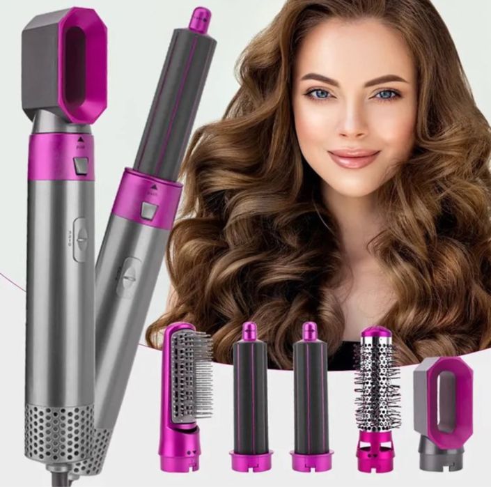 Set Coafat Parul Air Wrap Dryson 5 Accesorii 1000W Rezultate De Salon