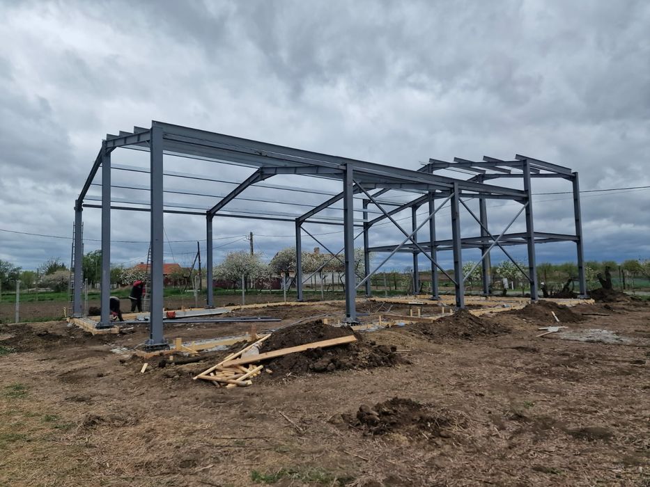 Vând  hală metalica conform proiectului dvs lucrăm fără avans