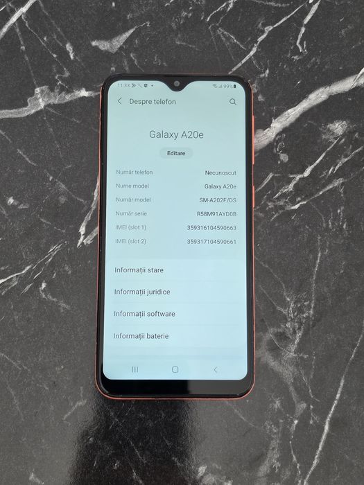 Samsung A20e- ofer garantie