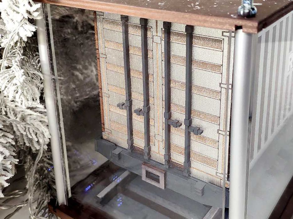 Подарочная коробка Железнодорожный Вагон, Брендирование, Логотип