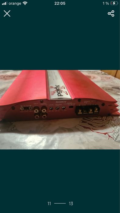 Amplificator auto sony