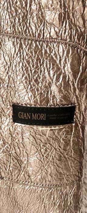 Елегантно Луксозно двулицево дълго агнешко палто в шоколадово кафяво