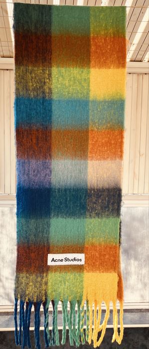 Модна къща Acne Studios дизайнерски шал лукс алпака мохер