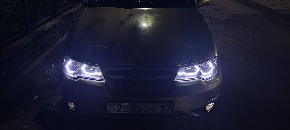 Нексия 2 Фара тюнинг + билед желтые