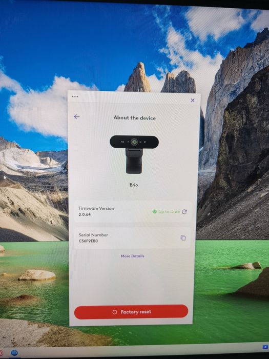 Logitech BRIO 4K Ultra HD Pro Webcam (model V-U0040).