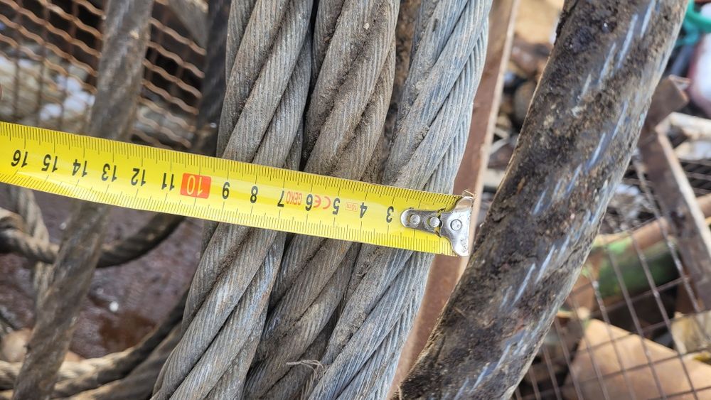 cablu gros otel 35 mm tractare ocheti metal sufa ridicare remorcare