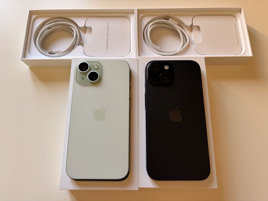 2 броя Iphone 15 128GB черен и зелен