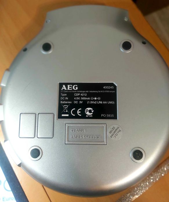 CD Player Portabil AEG CDP 4212 – MP3 & Anti-Shock System