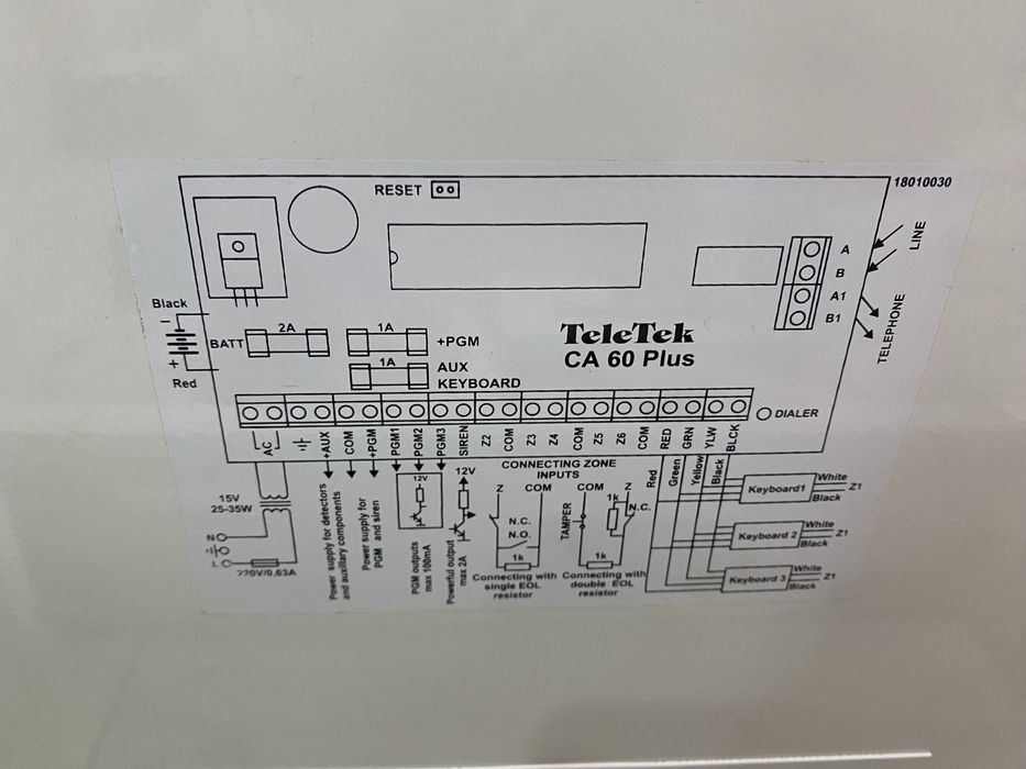 OPTEX – външни периметрови бариери + TeleTek СОТ централа