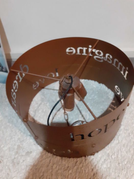 Lustra cu 3 becuri metal