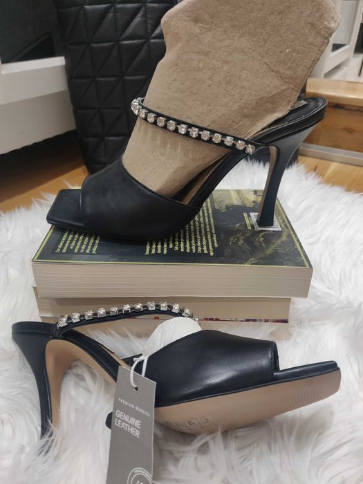 Нови Кожени чехли H&M, еспадрили Dorothy Perkins