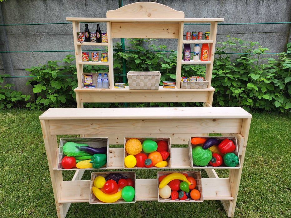 Stand aprozar din lemn pt copii