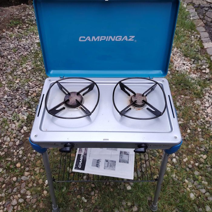 Aragaz campingaz cu grill și dulap depozitare