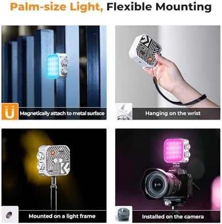 Нова Професионална RGB Фотографска Светлина 2500K-9900K с 21 Ефекта за снимки