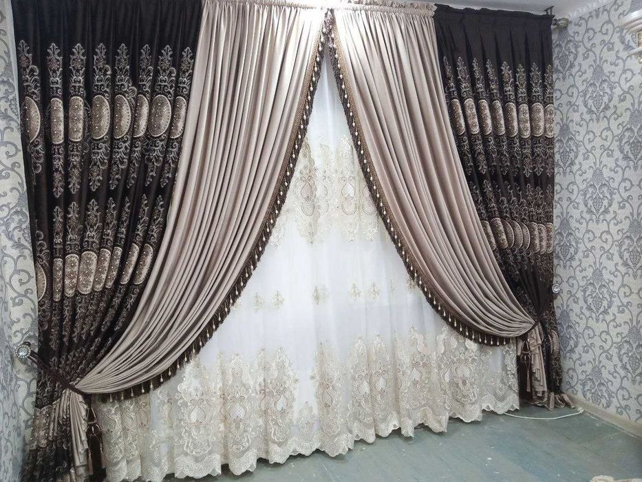 Срочно зал учун парда сотилади