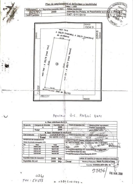 Teren intravilan de vânzare, 2000 mp, utilități