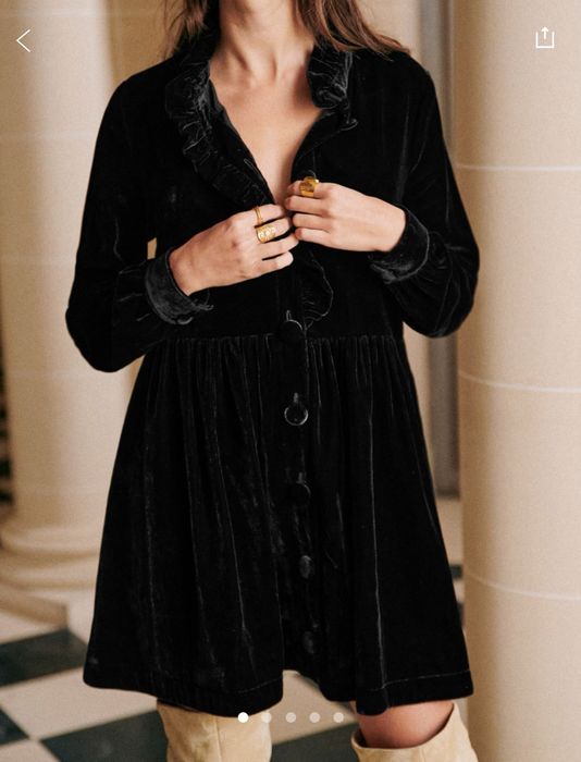 Уникална рокля кадифе Sezane