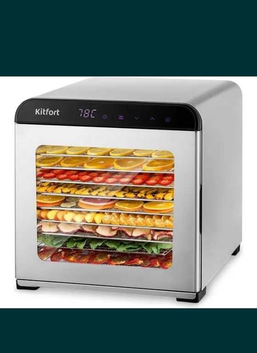 Сушилка для овощей и фруктов KITFORT на 10 комплектов с доставкой!