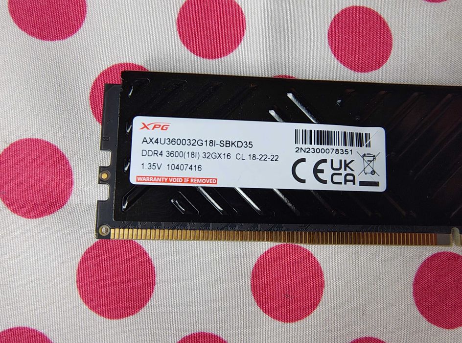 Memorie ADATA XPG Gammix D35 Black 32GB DDR4 3600MHz.
