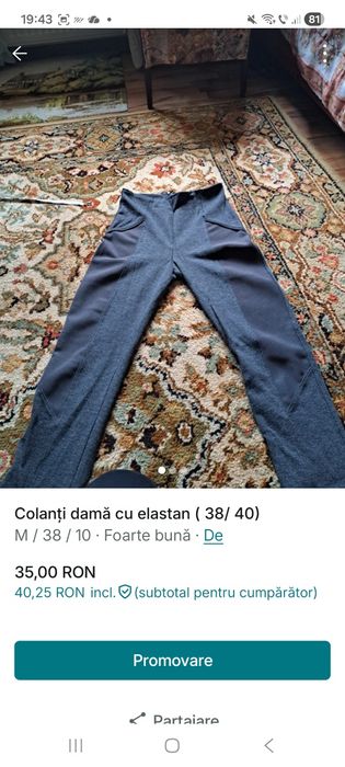 Pantalon damă cu aspect de piele, NOU! Only( 38/ 40)