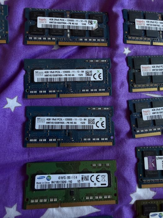 Vand lot rami laptop ddr3 / ddr3l 4gb