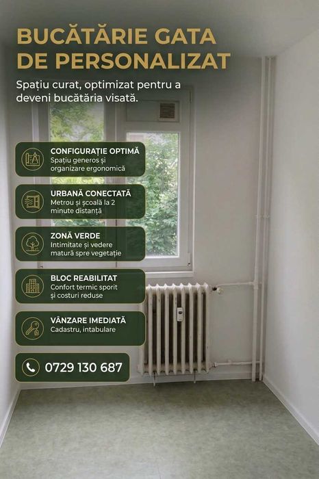 Apartament cu 3 camere | Valea Ialomiței – Drumul Taberei | Etaj 3/4