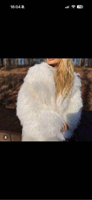 Blana din Miel tibetan / oaie mongoleza / palton capa Nissa