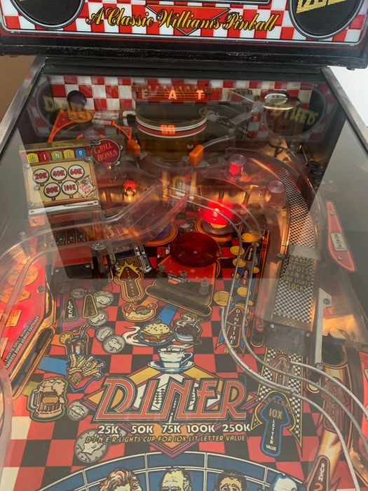 Флипер  Williams Diner (1990г.) Пинбал  машина. Работещ