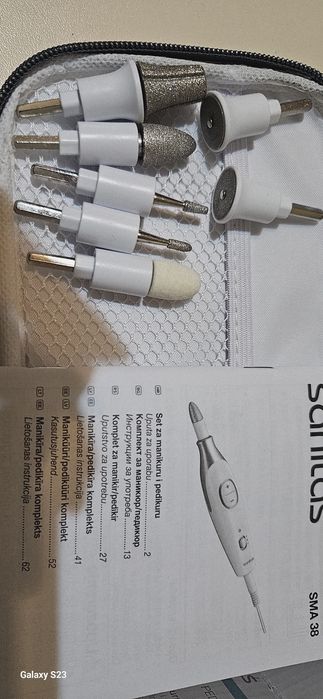 Електрическа пила за маникюр и педикюр Sanitas