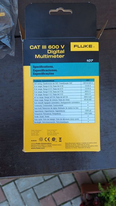 Multimetru Fluke cat 3