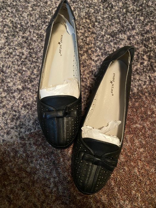 Чисто нови дамски обувки Мат Стар 028735 BLACK