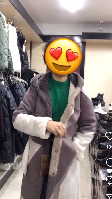 Продается двухсторонний зимний дубленка