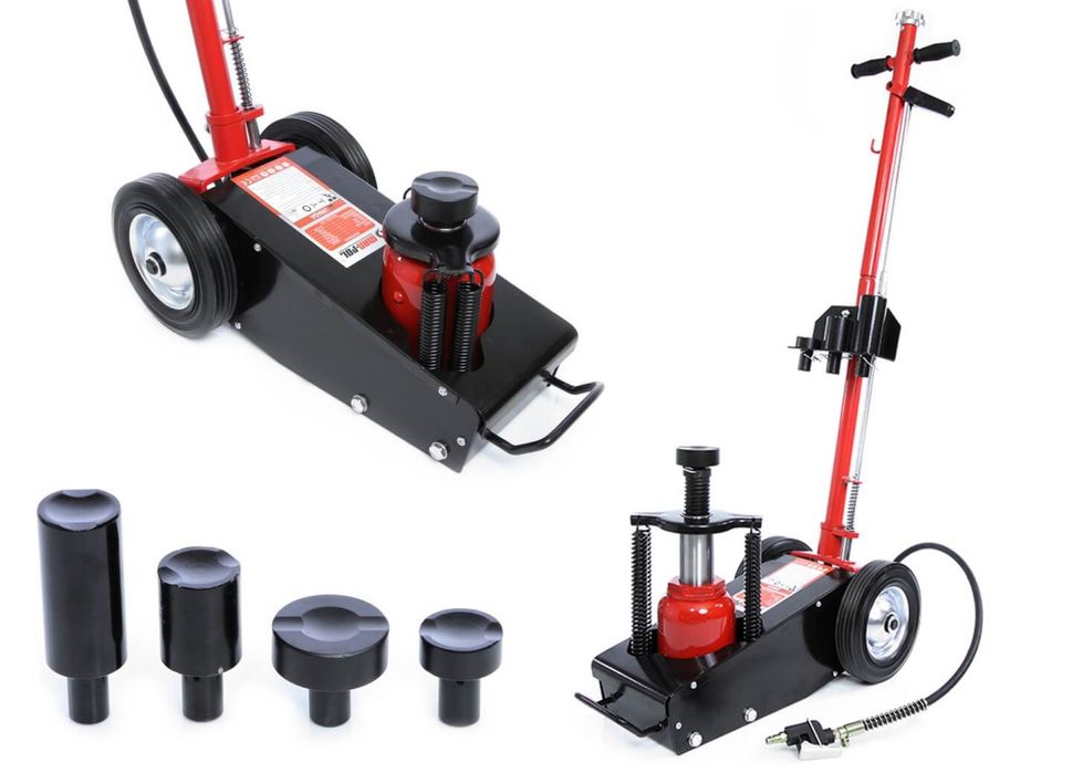 Пневматично-Хидравличен Крик Тип Крокодил 22 тона За Камиони Бусове