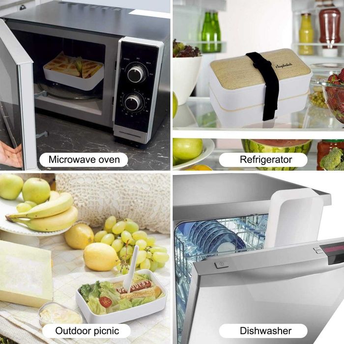 Bento Box кутия за храна 1200 мл Acupteatech, без BPA