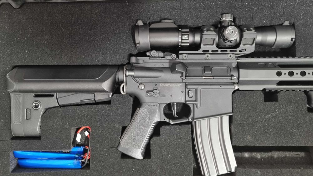 KRYTAC Trident MK2 SPR-M Premium + LPVO 1-6x + Accesorii + Cutie rigidă+ accesorii