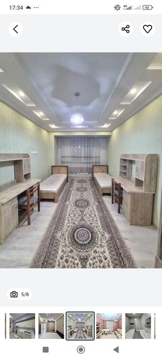 Продаётся Шикарная квартира 2/1/2 на Сырдарьинской р-н ор-р Камаристан