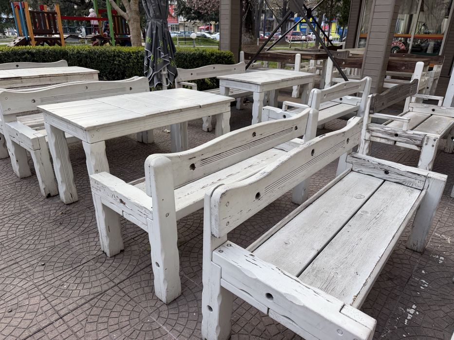 Дървени градински комплекти