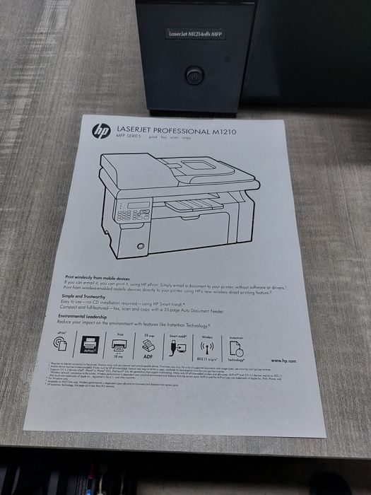 HP LaserJet M1214nfh
принтер, сканер, копир