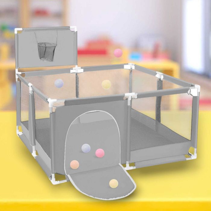 НОВИ! 128х128см Голяма кошара за игра / преграда за бебе заграждение