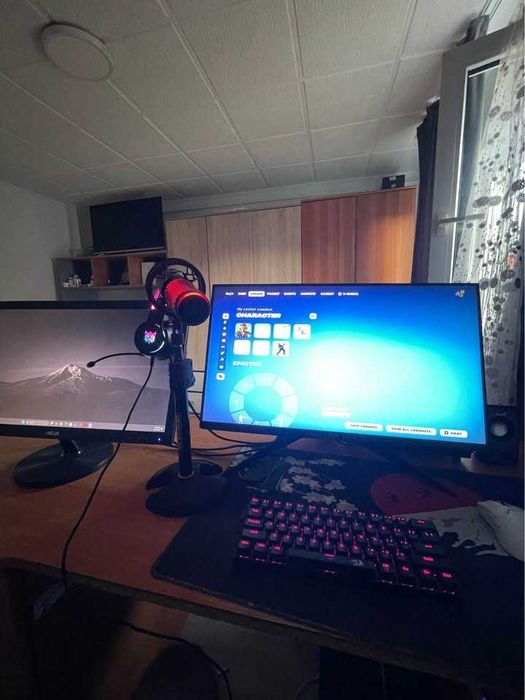 Vand Setup Gaming Full + 2 Monitoare 240hz + Periferice