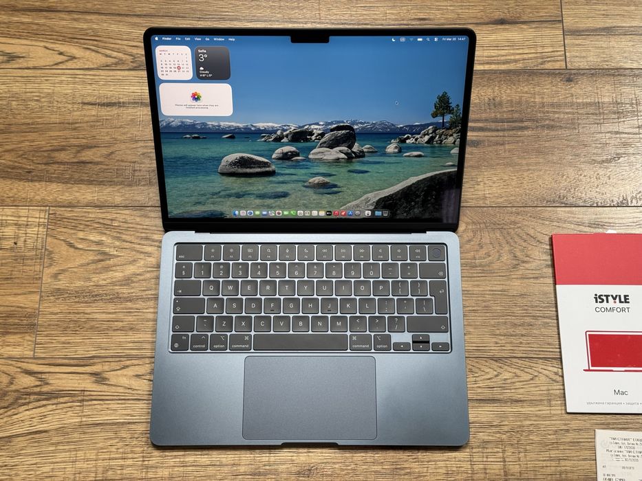 Macbook Air 13,6" M3 256GB Midnight 2 години Гаранция