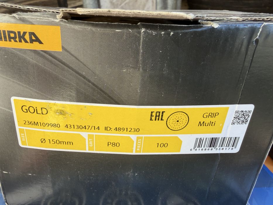 Авто шкурки Mirka Gold Galaxy 150мм професионални шкурки дискове P40 P80 P120 P320