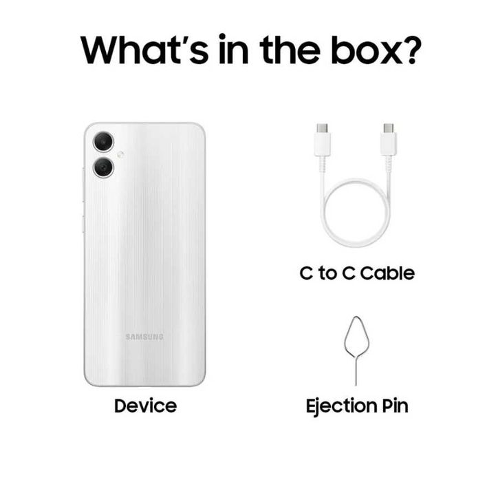 Telefon mobil Samsung Galaxy A05 64GB 4GB RAM 4G Silver Nou Sigilat