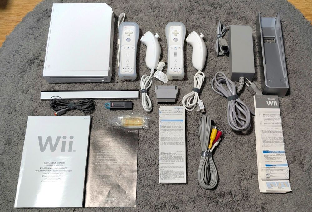 Consola Nintendo Wii White Full Box modata 2 manete/nunchuck's 64gb