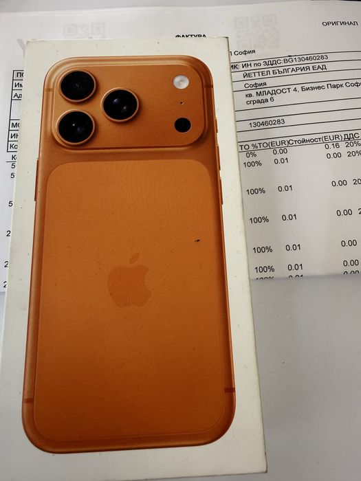 Iphone 17 pro 256gb orange Неотварян!Гаранция!
