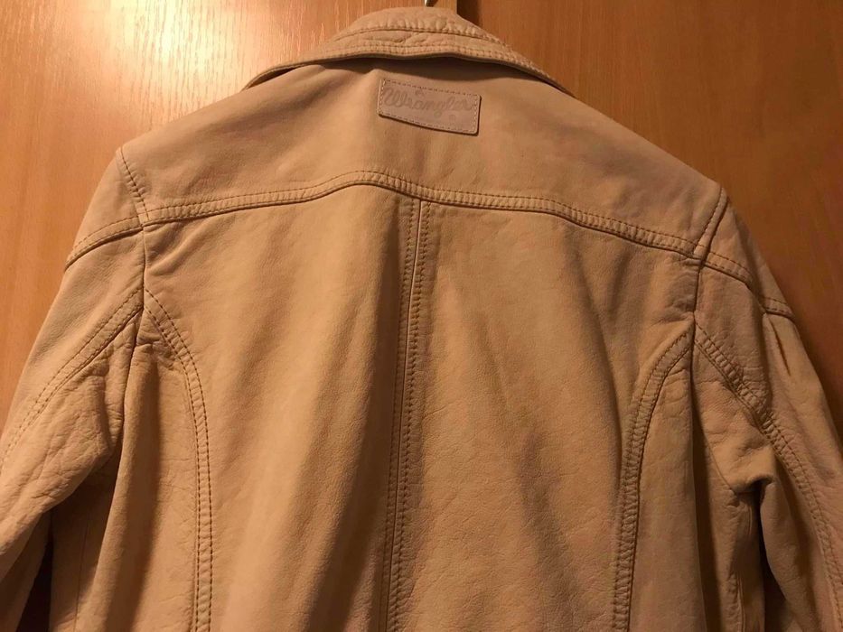 Geaca dama- piele Wrangler original cu etichete-noua-M