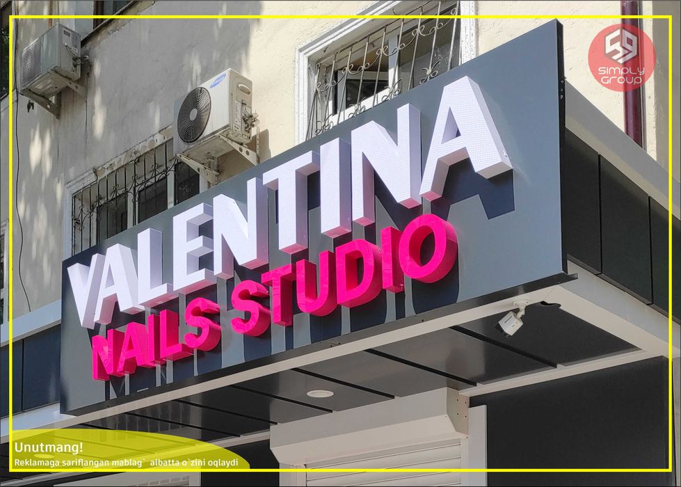 3D bo`rtma hariflar Sifatli va Arzon! zudlik bilan bajaramiz