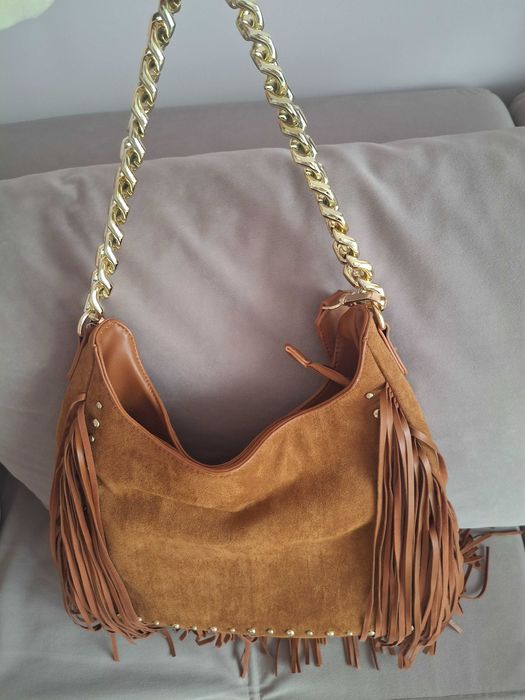 Дамска кожена чанта от Италия