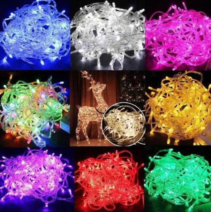 Led Коледни лампички 140 БР "Чисто нови"