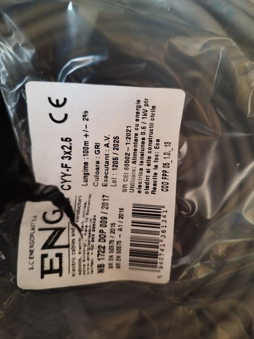 Cablu cyyf 3*2.5